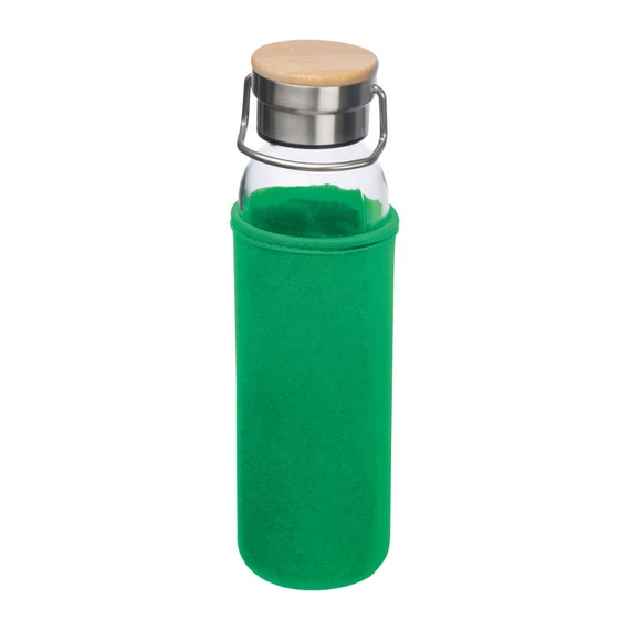 Üveg ivópalack neoprén tokban, 600 ml