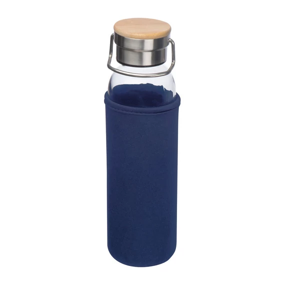 Üveg ivópalack neoprén tokban, 600 ml