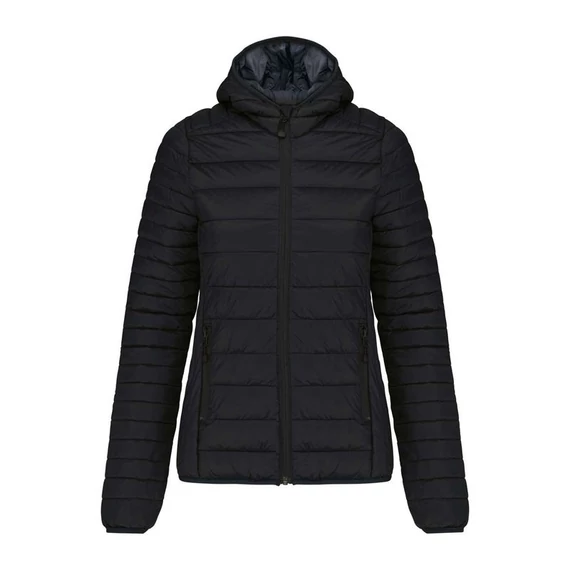 LADIES' LIGHTWEIGHT HOODED PADDED JACKET