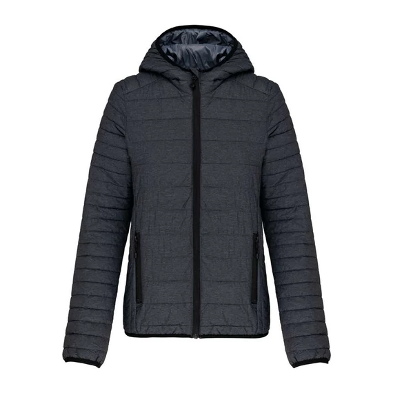 LADIES' LIGHTWEIGHT HOODED PADDED JACKET