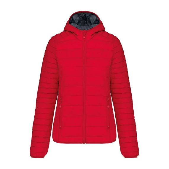 LADIES' LIGHTWEIGHT HOODED PADDED JACKET