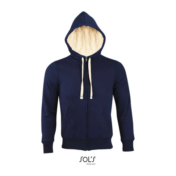 SHERPA UNISEX ZIPPED JACKET WITH SHERPA LINING