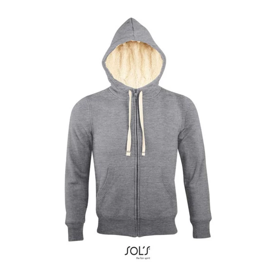 SHERPA UNISEX ZIPPED JACKET WITH SHERPA LINING