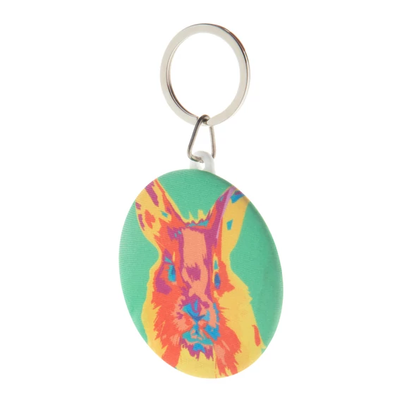 KeyBadge RPET Maxi - kitűzős RPET kulcstartó