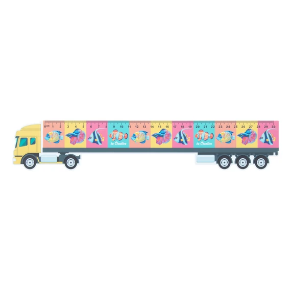 Trucker 30 - kamion formájú vonalzó, 30 cm