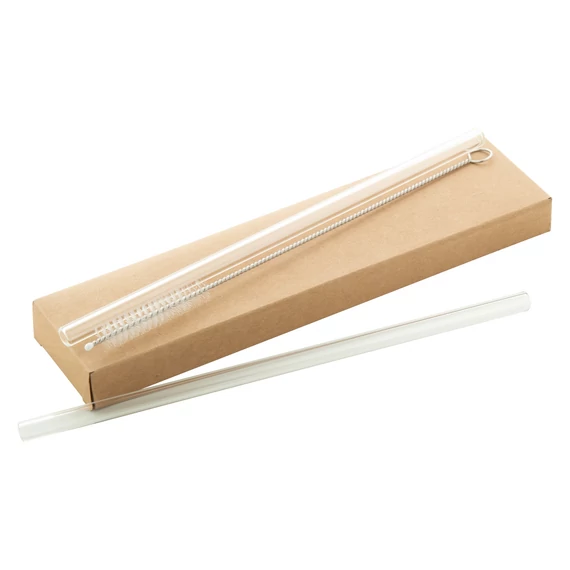 GlasSip - üveg szívószál szett