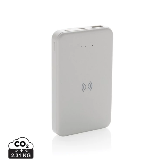 RCS újrah. műanyag 5000 mAh 5W-os vezeték nélküli powerbank