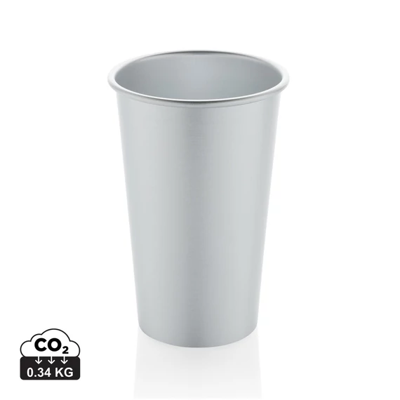 Alo RCS újrahasznosított alumínium könnyű pohár, 450 ml