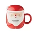 Kép 5/6 - SANTA - Mikulás bögre fedővel 370 ml - Piros