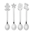 Kép 1/6 - CHIP SET - 4db karácsonyi teáskanál szett - Matt Ezüst