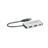 Kép 4/6 - HUB-C - 3 portos USB hub, 20 cm kábel - Ezüst