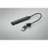 Kép 6/6 - CURRENT - USB 4 portos hub, 19 cm kábel - Fekete