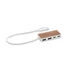 Kép 1/5 - UBAH - 4 portos USB hub, 27,5cm kábel - Fa