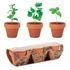 Kép 1/5 - FLOWERPOT - 3 r. terrakotta ültető szett - Fa