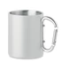 Kép 1/5 - AROM - Fém bögre karabiner fül 300 ml - Fehér