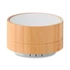 Kép 1/6 - SOUND BAMBOO - 3W bambusz vez. nélk hangszóró - Fehér