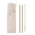 Kép 1/4 - NATURAL STRAW - Bambusz szívószál/kefe tokban - Bézs