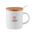 Kép 4/5 - KENYA - Porcelánbögre kanállal, 380 ml - Fehér