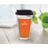 Kép 5/6 - BIELO TUMBLER - Hőálló üveg pohár, 350 ml - Fekete