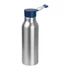 Kép 1/6 - Szilikon fedelű fém ivópalack, 600 ml