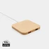 Kép 1/6 - Bambusz 10W-os vezeték nélküli töltő USB-vel