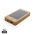 Kép 1/6 - Sunwick 10.000 mAh bambusz napelemes powerbank