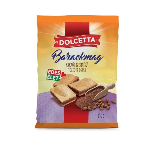 Dolcetta Barackmag kakaós tt. ostya 150g párna tasakos 24/#
