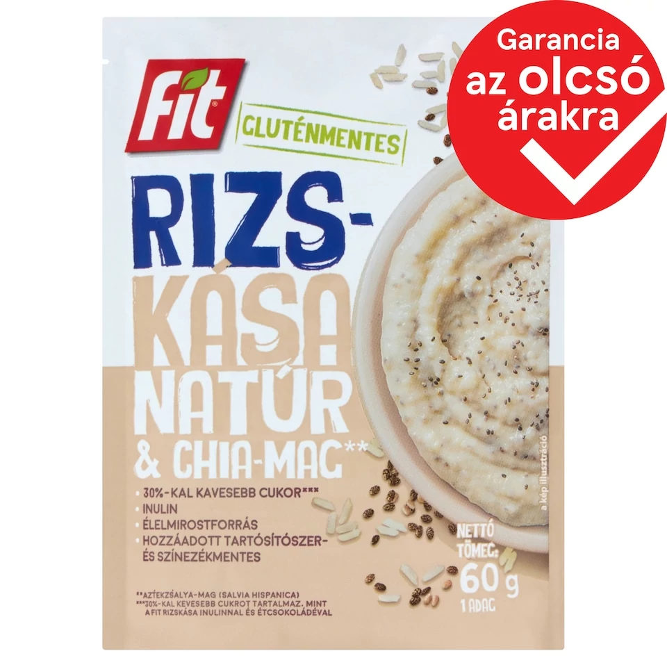 Fit reggeli rizskása chia maggal és inulinnal 60g
