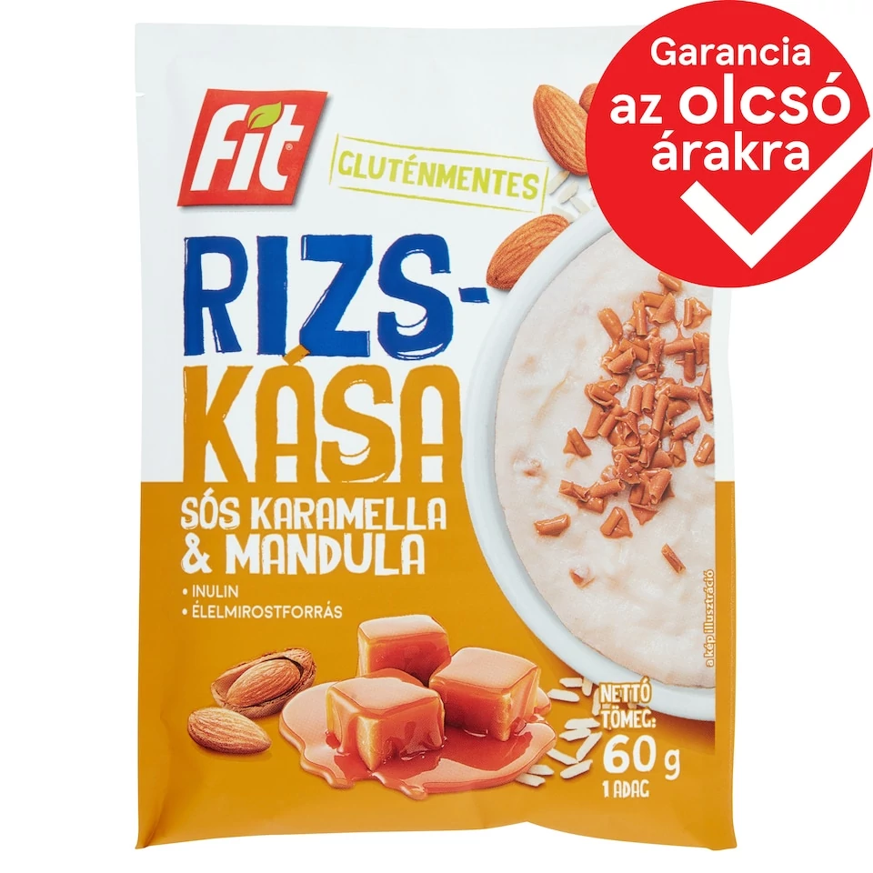 Fit sós karamella & mandula rizskása 60 g