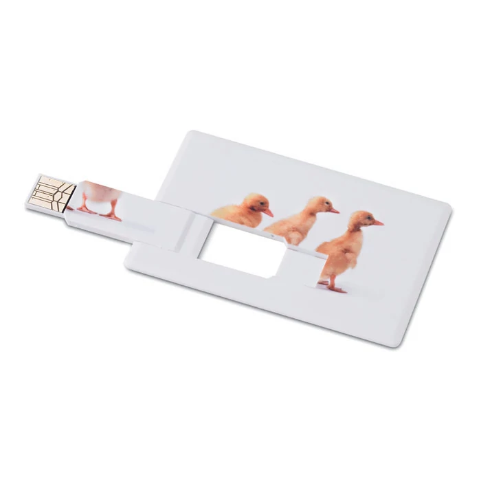 MEMORAMA - Creditcard. USB flash 16GB - Fehér