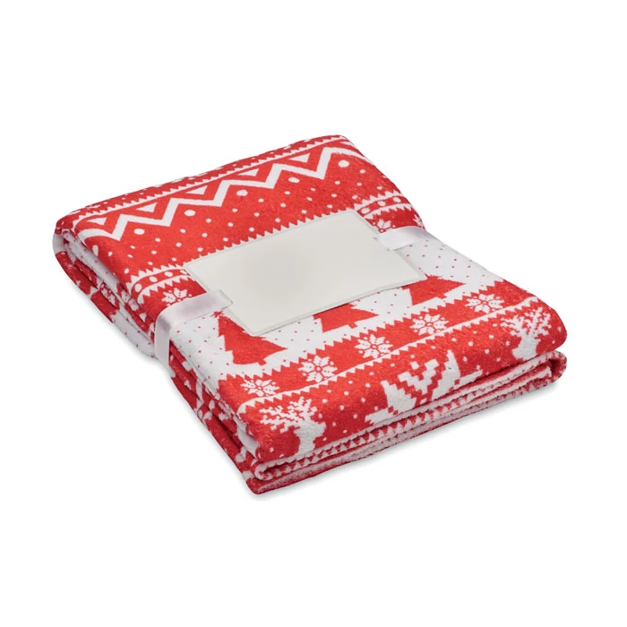 TOSTI - RPET fleece takaró 190 g/m² - Piros