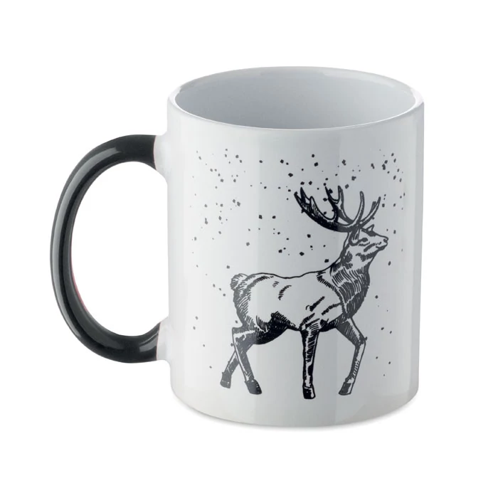 FESTIMUG - Karácsonyi kerámia bögre 300ml - Fekete