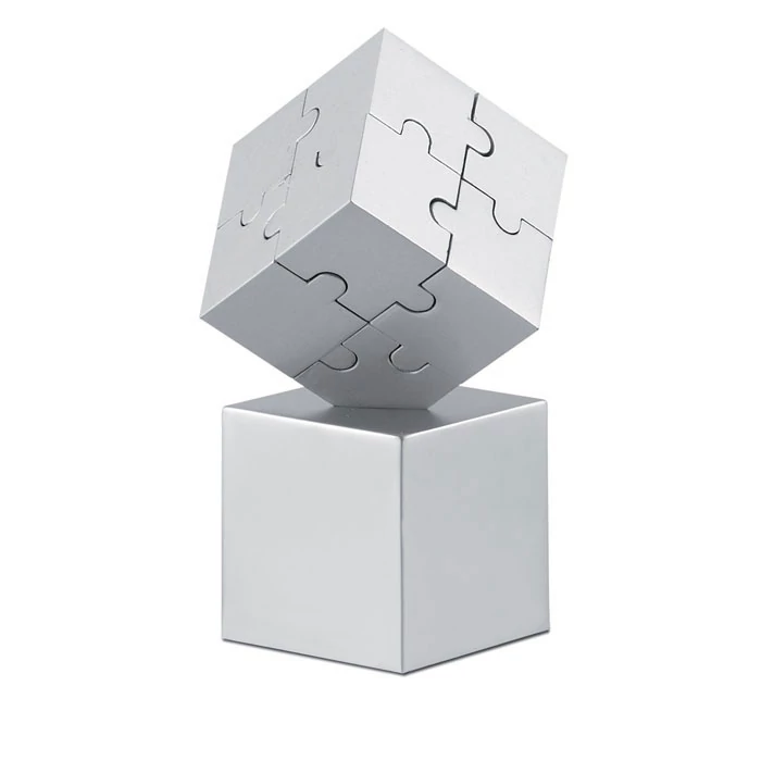 KUBZLE - 3D fém kirakó játék - Matt Ezüst