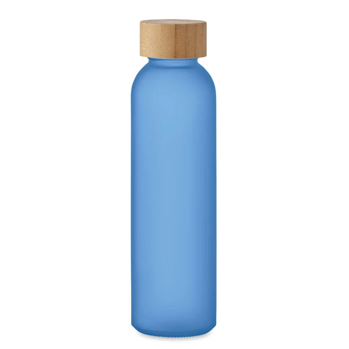 ABE - Matt üveg palack 500 ml - Áttetsző Kék