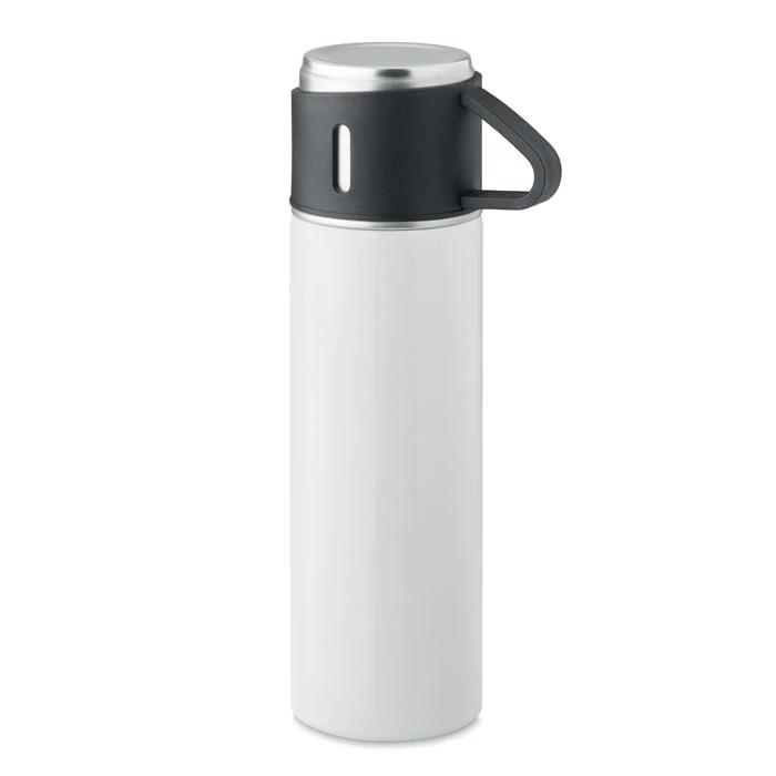 TONIA - Duplafalú termoszpalack 420 ml - Fehér