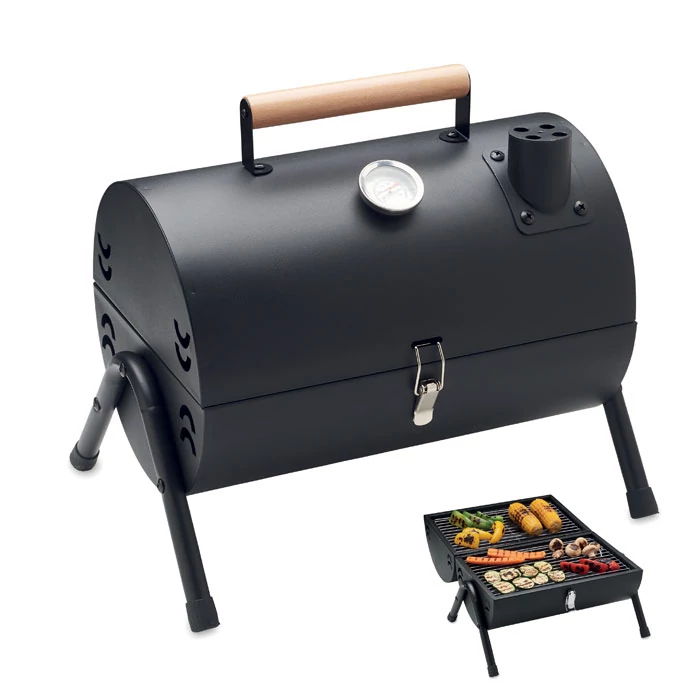 CHIMEY - Hordozható grillsütő kéménnyel - Fekete