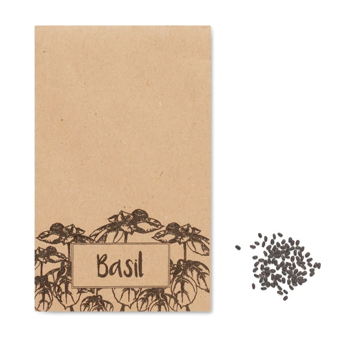 BASILOP - Bazsalikommag kraft borítékban - Bézs