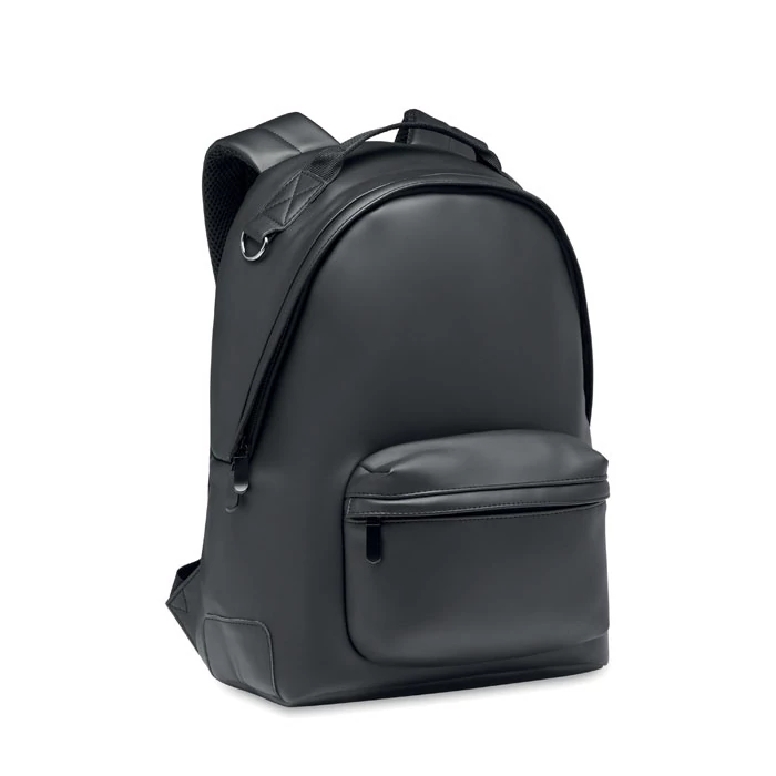 BAI BACKPACK - 15 colos PU laptop hátizsák - Fekete