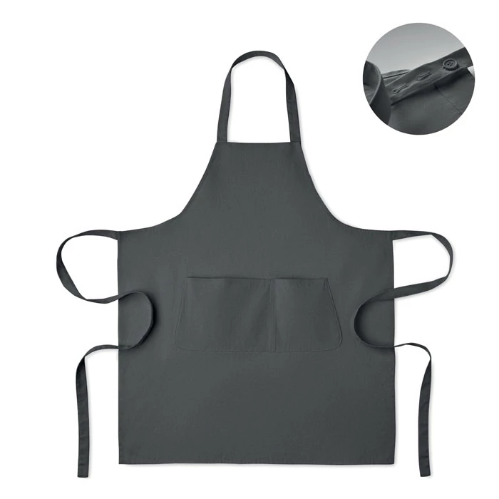 GAMMA - Biopamut kötény 240 g/m² - Kőszürke