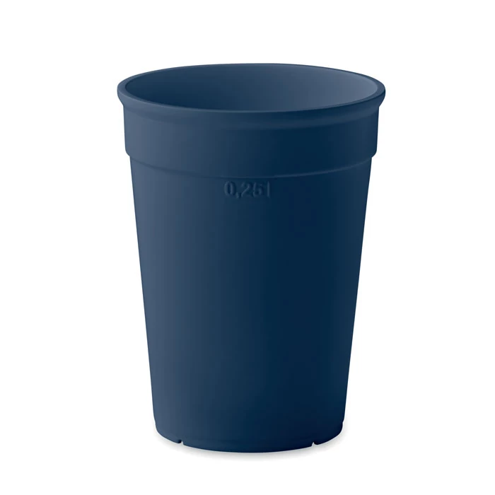 AWAYCUP - PP rend.pohár 250 ml - Francia Tengerészkék