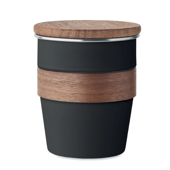 WALNUT - Szimplafalú pohár 350 ml - Fekete