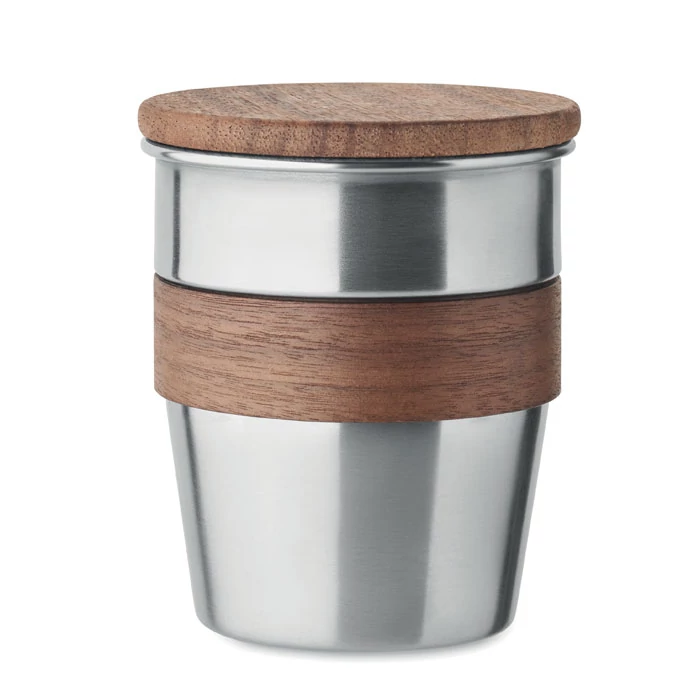 WALNUT - Szimplafalú pohár 350 ml - Matt Ezüst