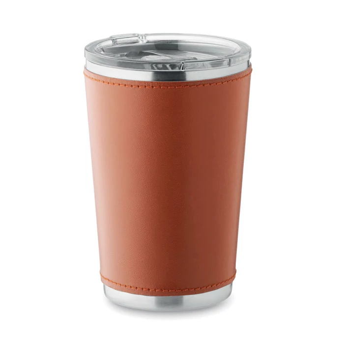 TUMLADO - Duplafalú pohár 350 ml - Barna