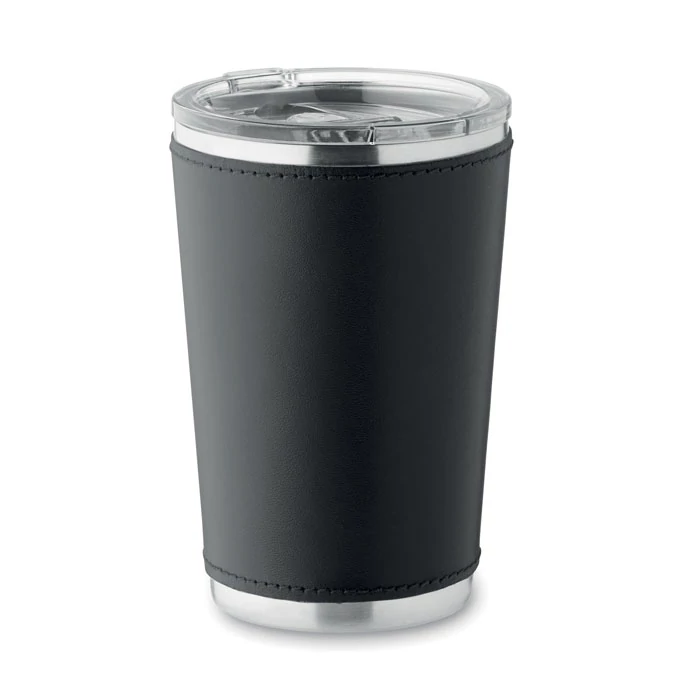 TUMLADO - Duplafalú pohár 350 ml - Fekete