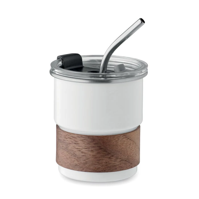 MATE - Szimplafalú pohár 260 ml - Fehér
