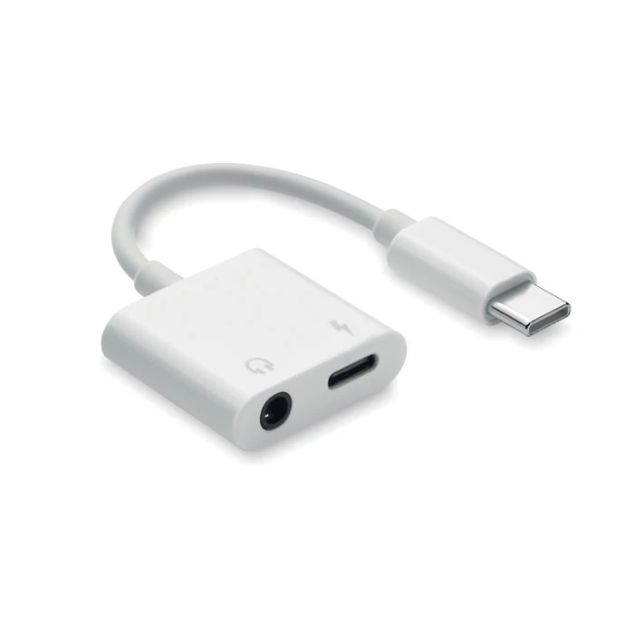 KOENET - C-típ. ABS jack audio elosztó - Fehér