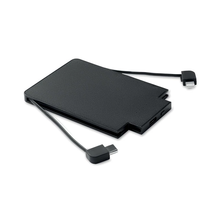 SLIMPO - Mágneses powerbank 2500 mAh - Fekete