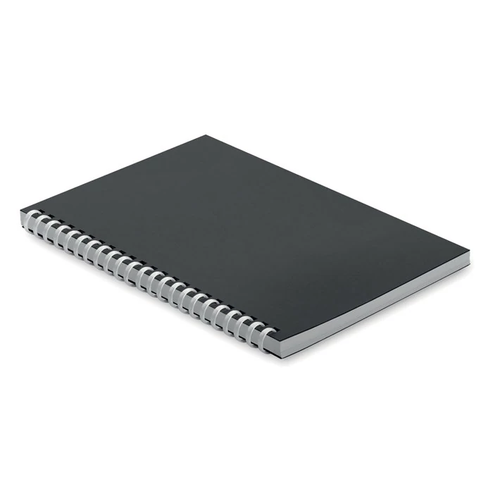 RECARNOTE - A5 újrahaszn. karton notesz - Fekete