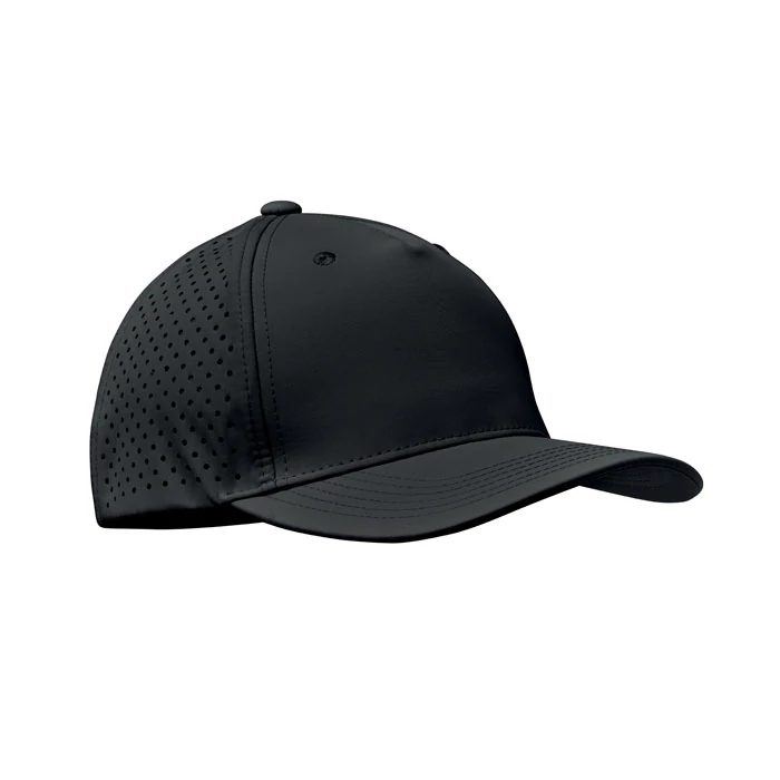 CAPO - 5 paneles baseball sapka 130 g - Fekete