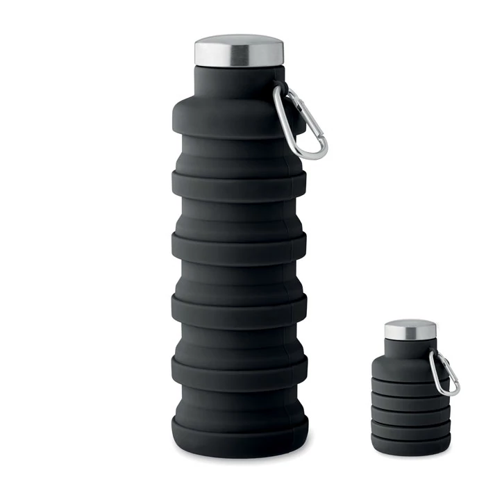 KOLAPSI - Összecsukható kulacs 500 ml - Fekete